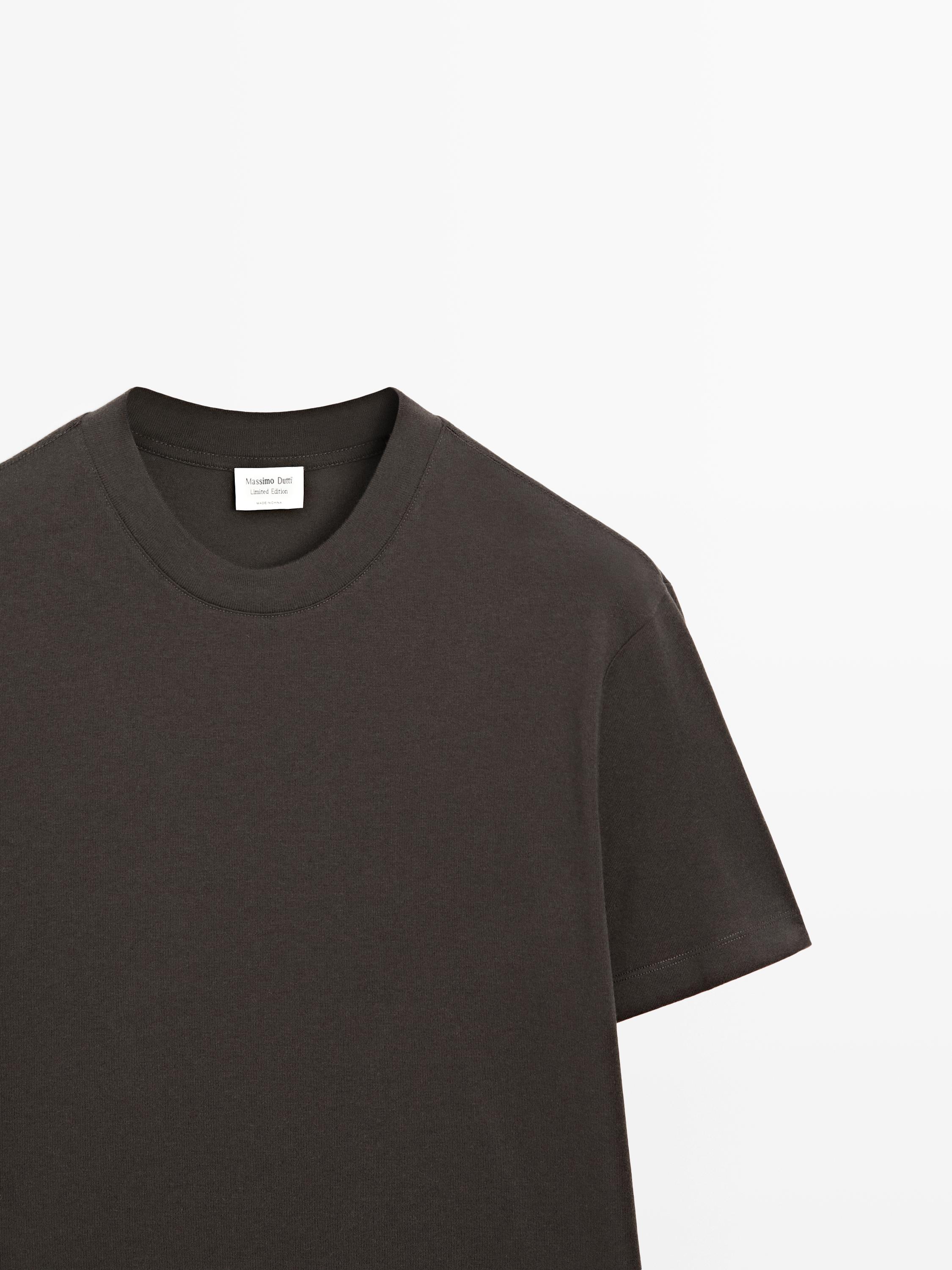 Short sleeve cotton blend T-shirt